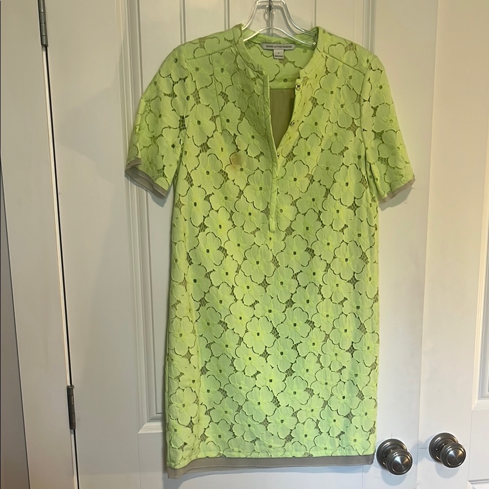 Diane VonFurstenber Green Floral Dress